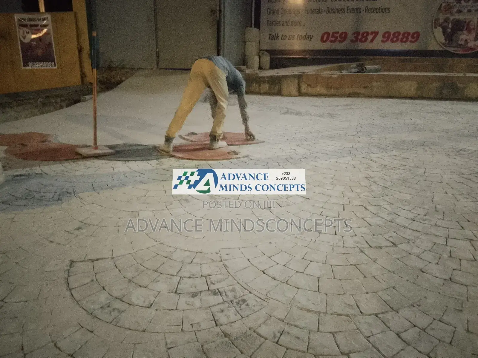European Fan ( Floor Decorative Design)