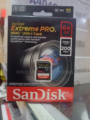 Sandisk 64gb Extreme Pro Camera Memory Card
