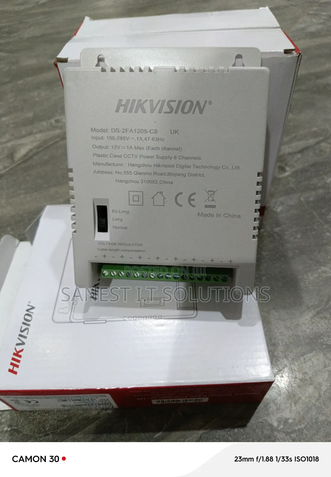 8 Channel Power Supply Hikvission