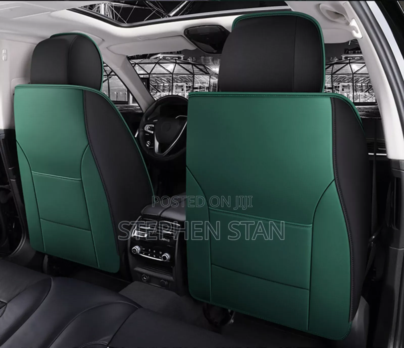 Original Foreign Unique Green Car Seat Cover Premium Package