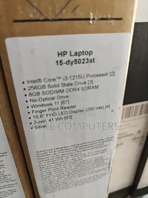 New Laptop HP 15 8GB Intel Core I3 SSD 256GB