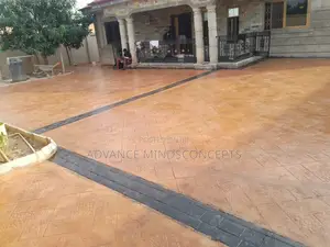 Concrete Stamp Design ( Terracotta With Black)