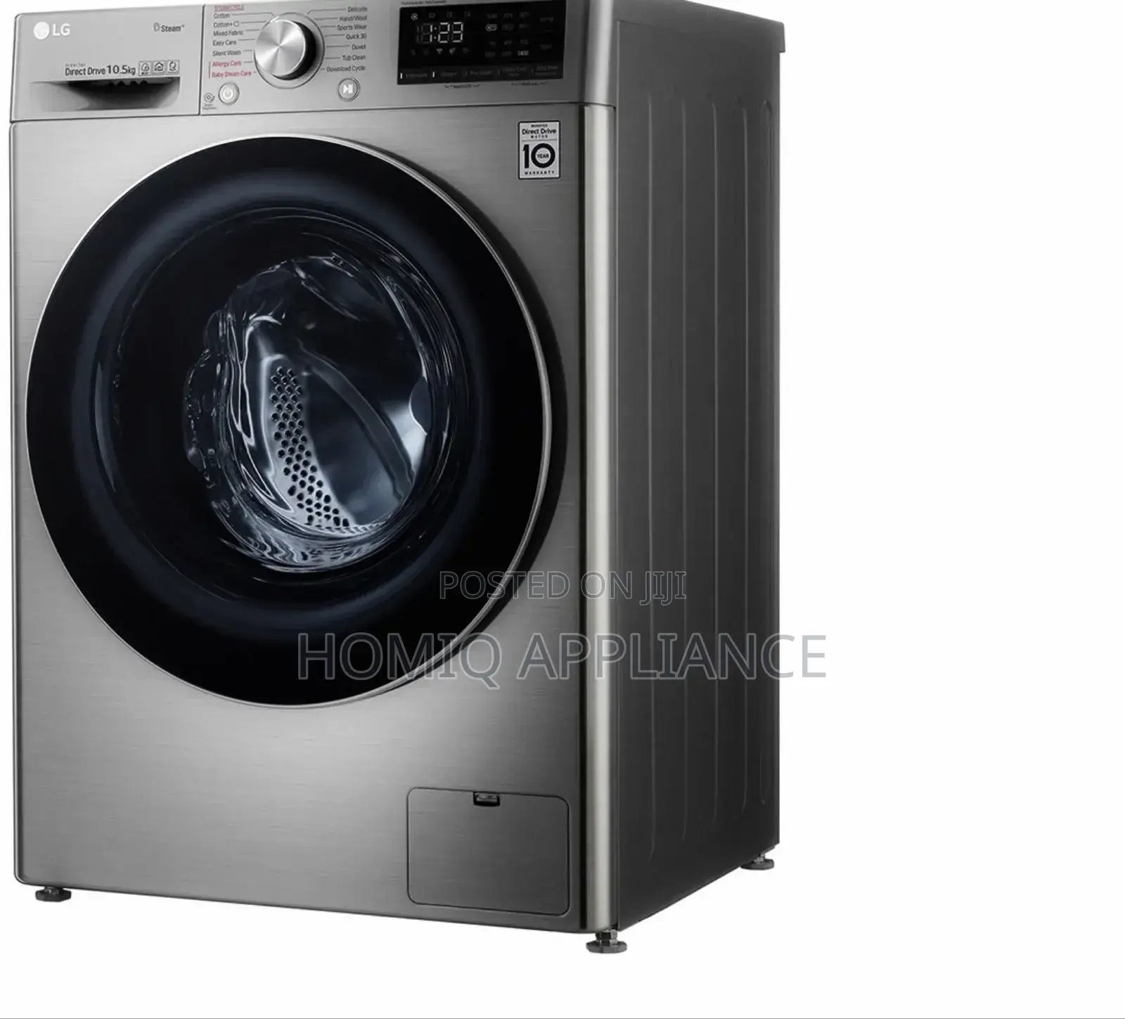 Shop Lg 10.5kg Silver Washing Machine - F4v5ryp2t