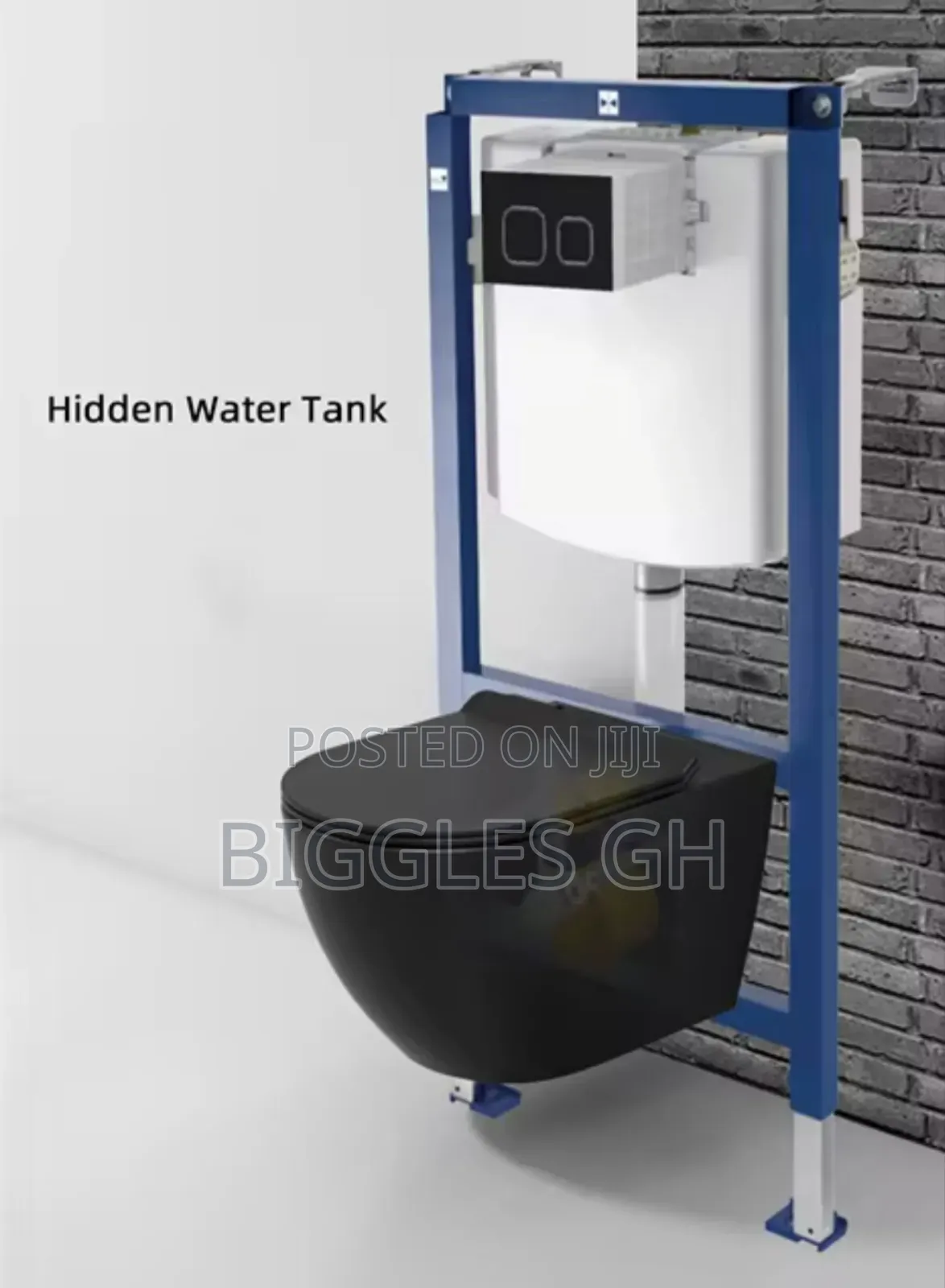 Concealed Wc _ Wall Hung Wc - Black