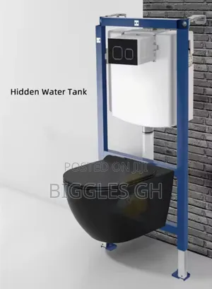 Concealed Wc _ Wall Hung Wc - Black