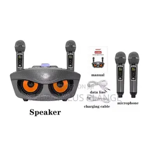 Karaoke Machine and 2 Wireless Microphones Set