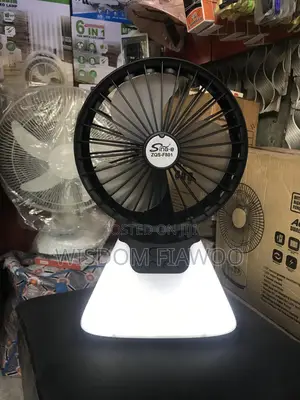10inches Rechargeable Fan With Lamp (6000mah)
