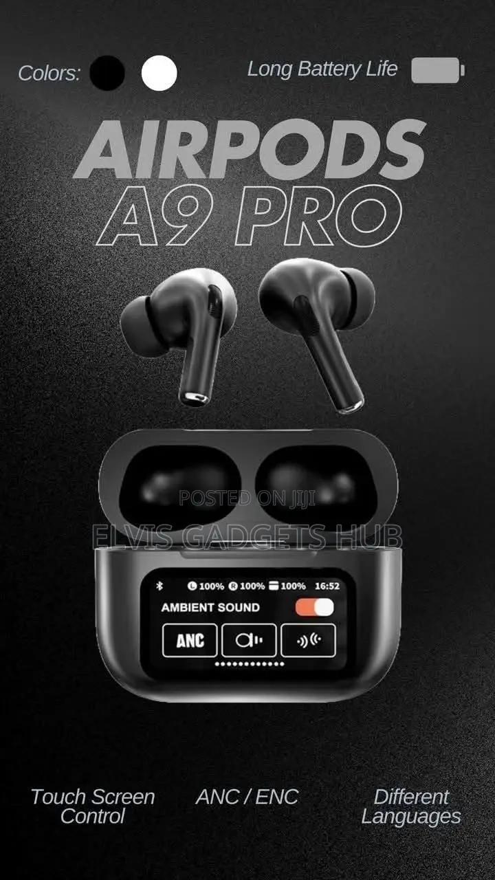 Airpods_pro A9 Anc/Enc Dauble Dark Noise Reduction
