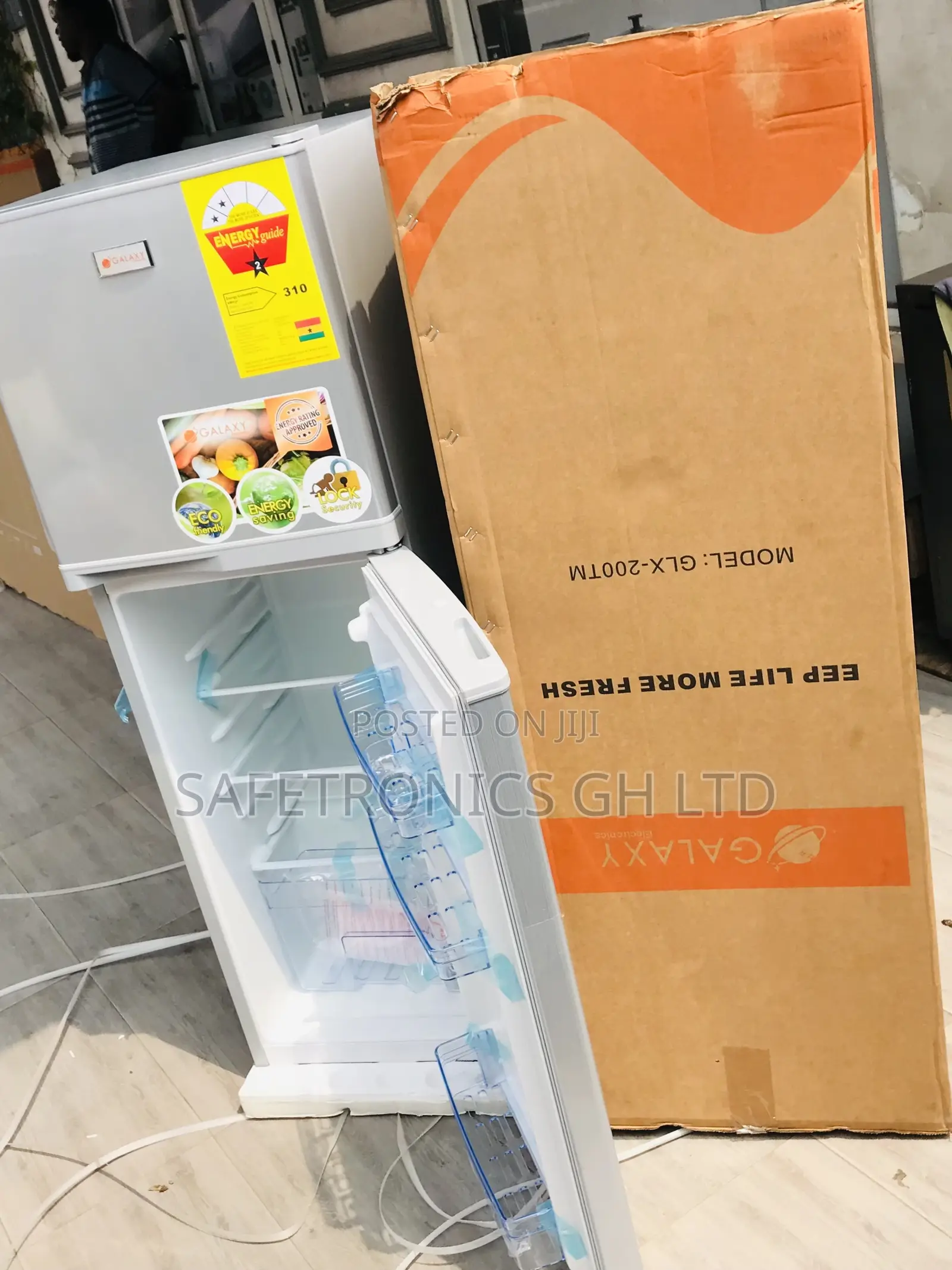 Durable Galaxy 108L GLX-200TM Doubledoor Top Mount Fridge