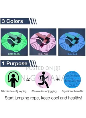 2.8M Comfortable Handles LED Luminous Transparent Jump Skipp
