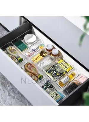 16pcs / Set Non-Slip Transparent Pet Storage Box for Drawers