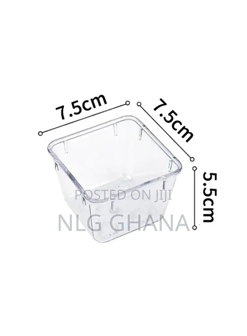 16pcs / Set Non-Slip Transparent Pet Storage Box for Drawers