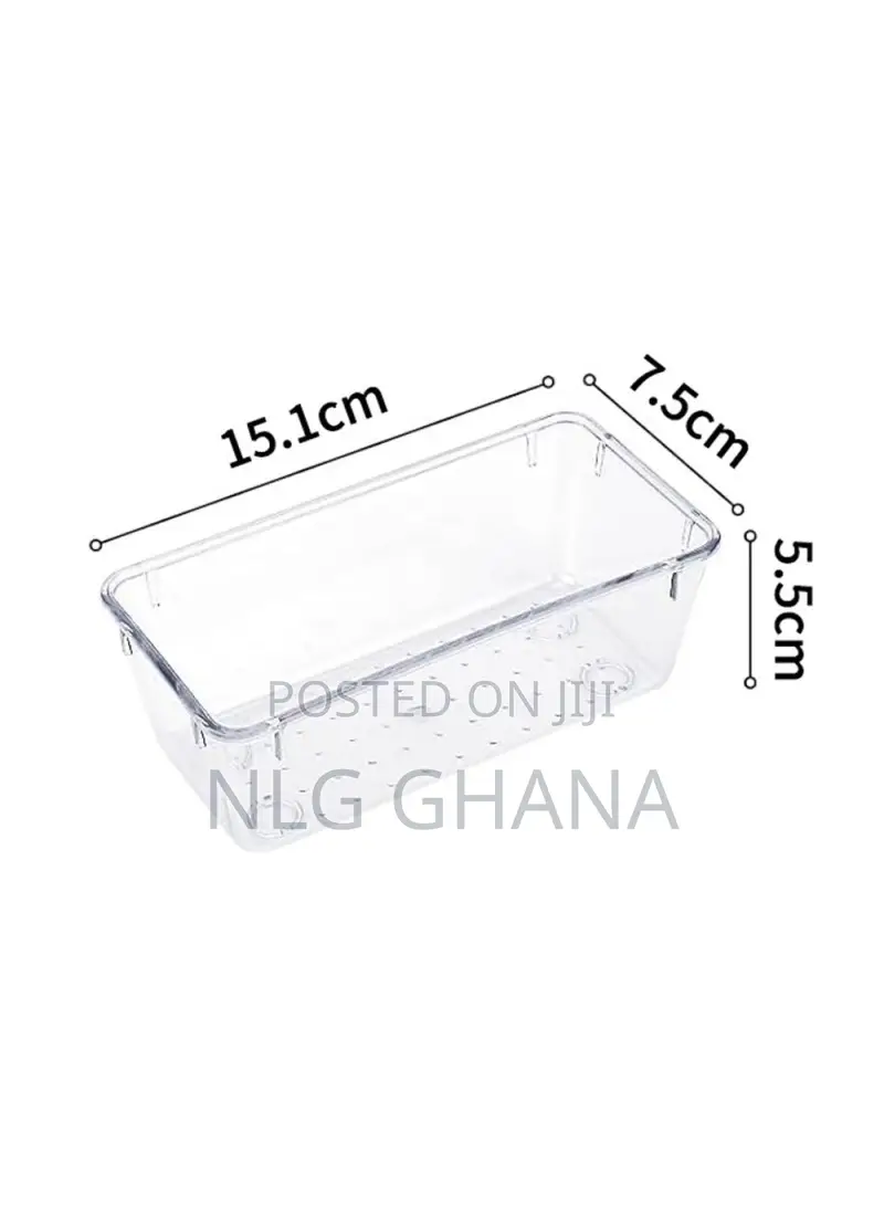 16pcs / Set Non-Slip Transparent Pet Storage Box for Drawers