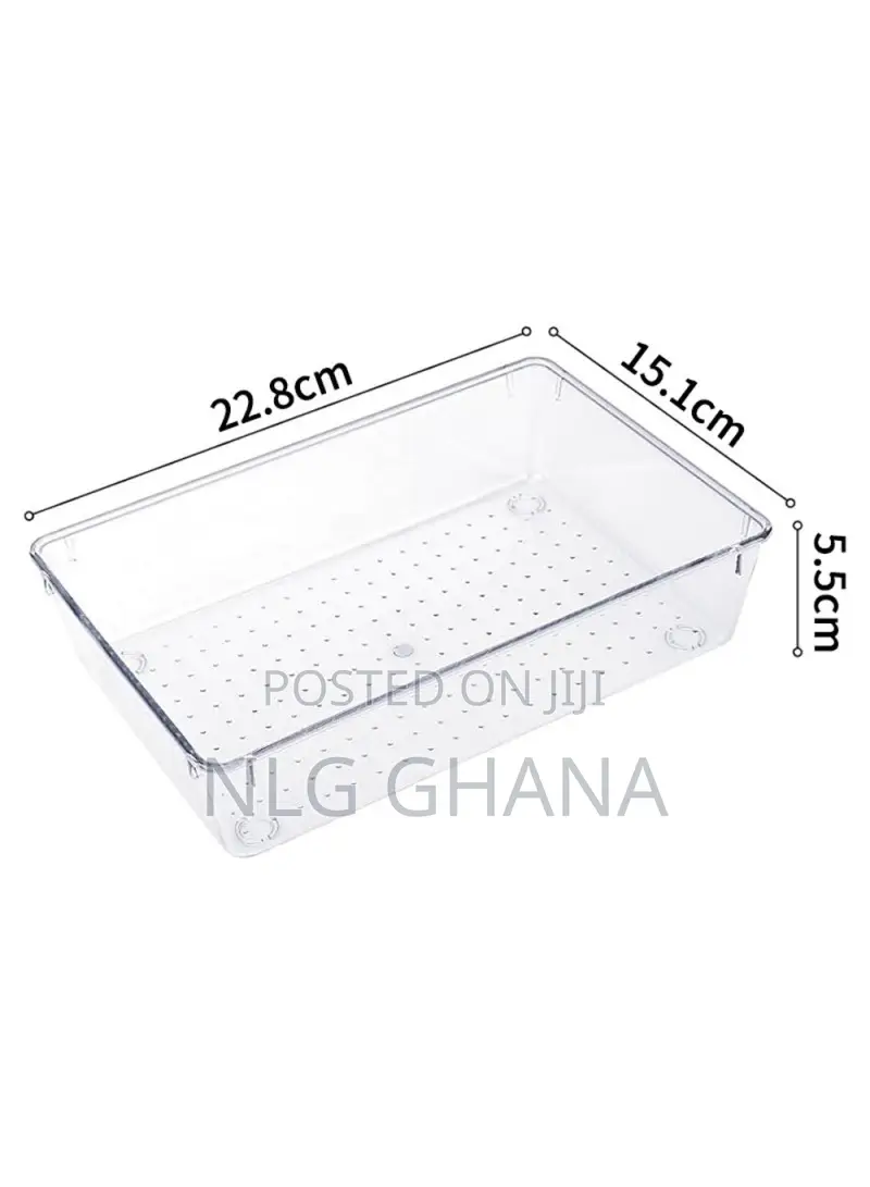 16pcs / Set Non-Slip Transparent Pet Storage Box for Drawers