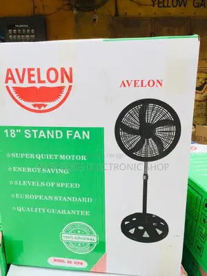 Avelon2-in-1 18"Standing Fan:Versatile Cooling,Easy Assembly