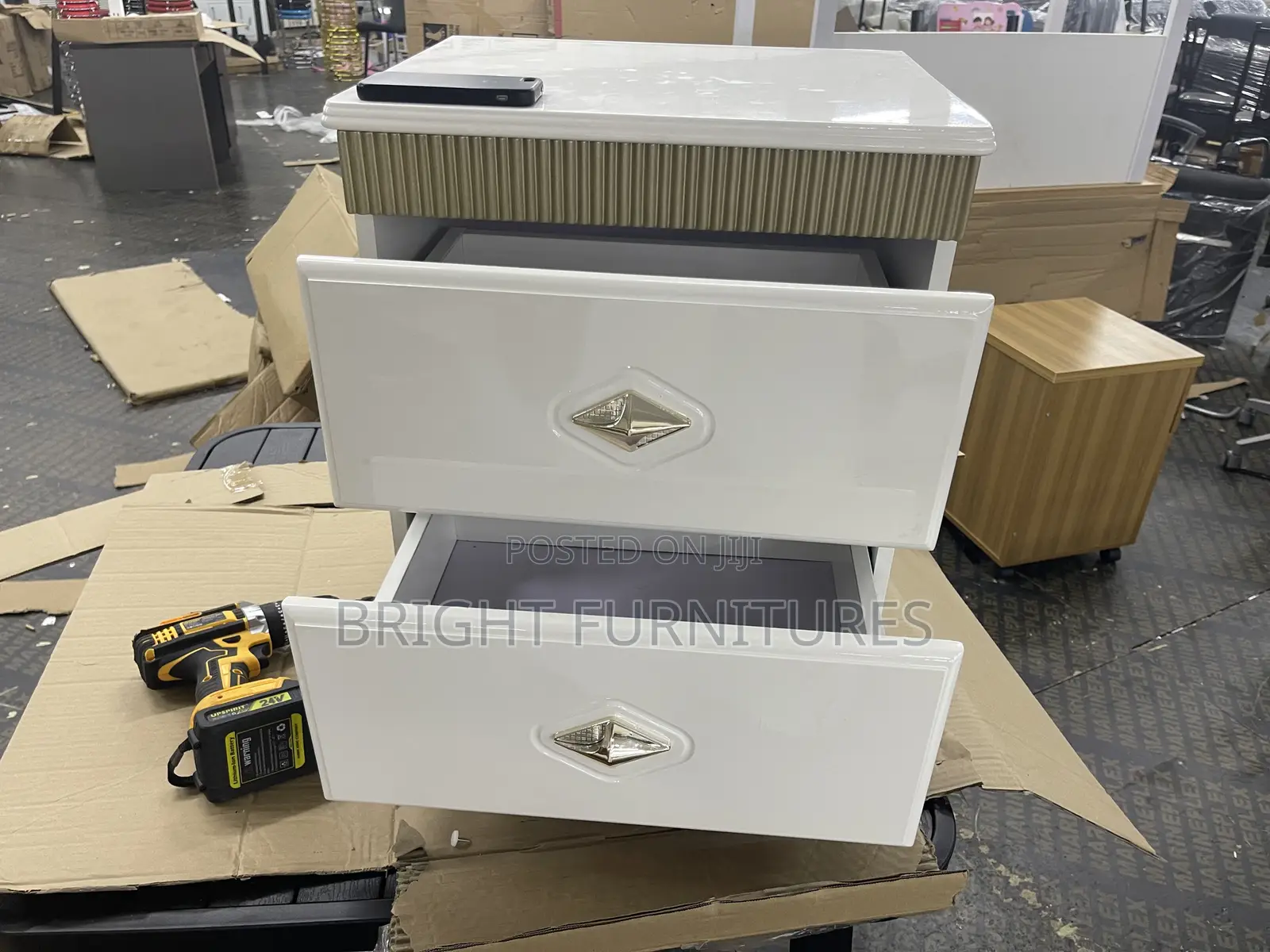 Luxury Foreign Wooden Beside Storage Cabinet