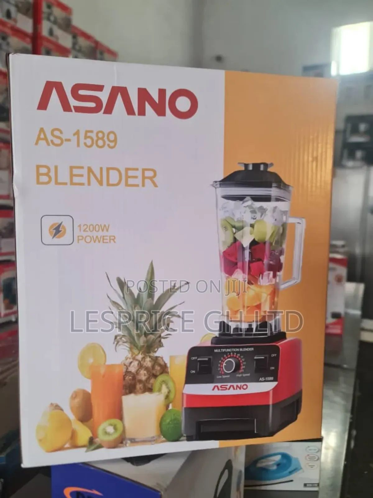 Asano 1200W Blender: Easy to Use, Easy to Clean