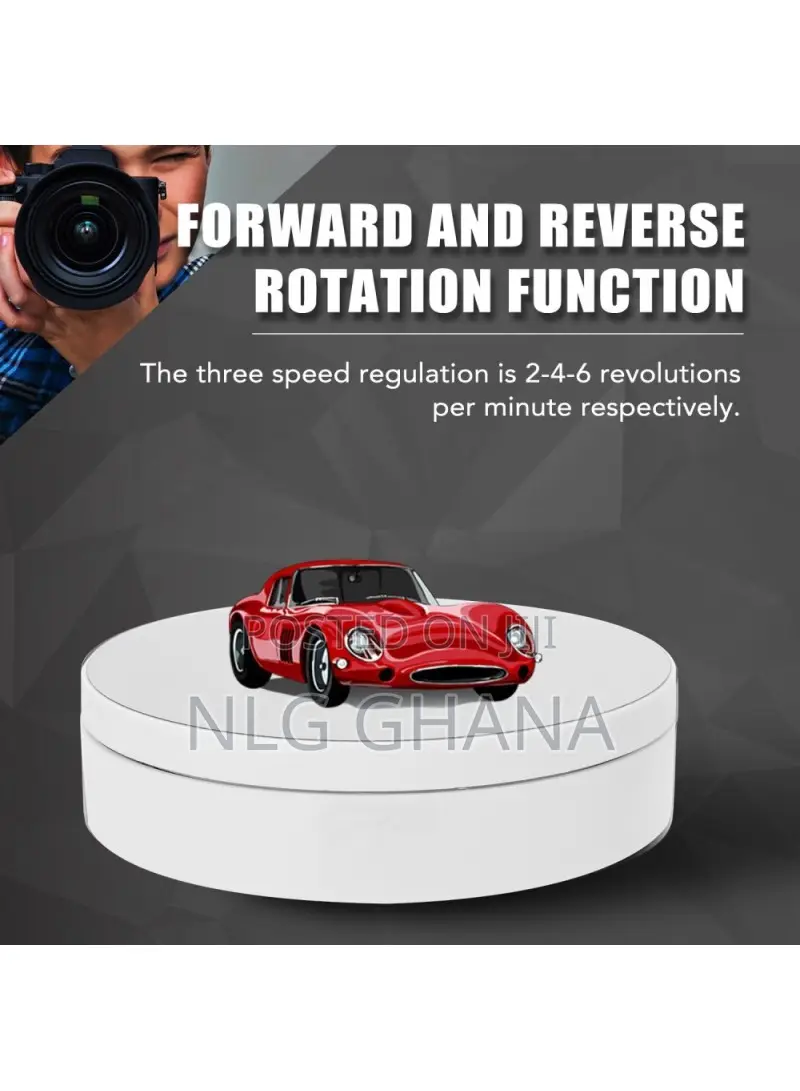 5.4" Electric 360 Degree Rotating Turntable Display Stand