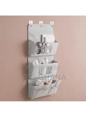 3-Layer Storage Bag 600D Oxford Cloth Wall Door Hanging Orga