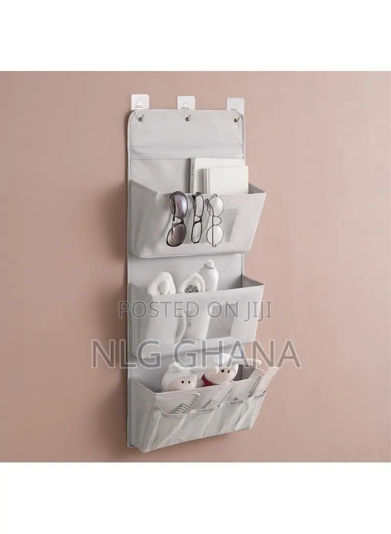 3-Layer Storage Bag 600D Oxford Cloth Wall Door Hanging Orga