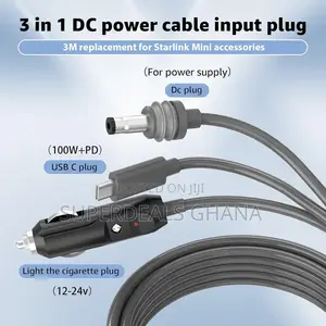 3 In 1 Starlink Mini Cable For Car