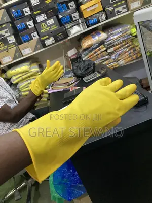 Yellow PVC Hand Gloves