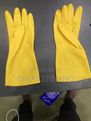 Yellow PVC Hand Gloves