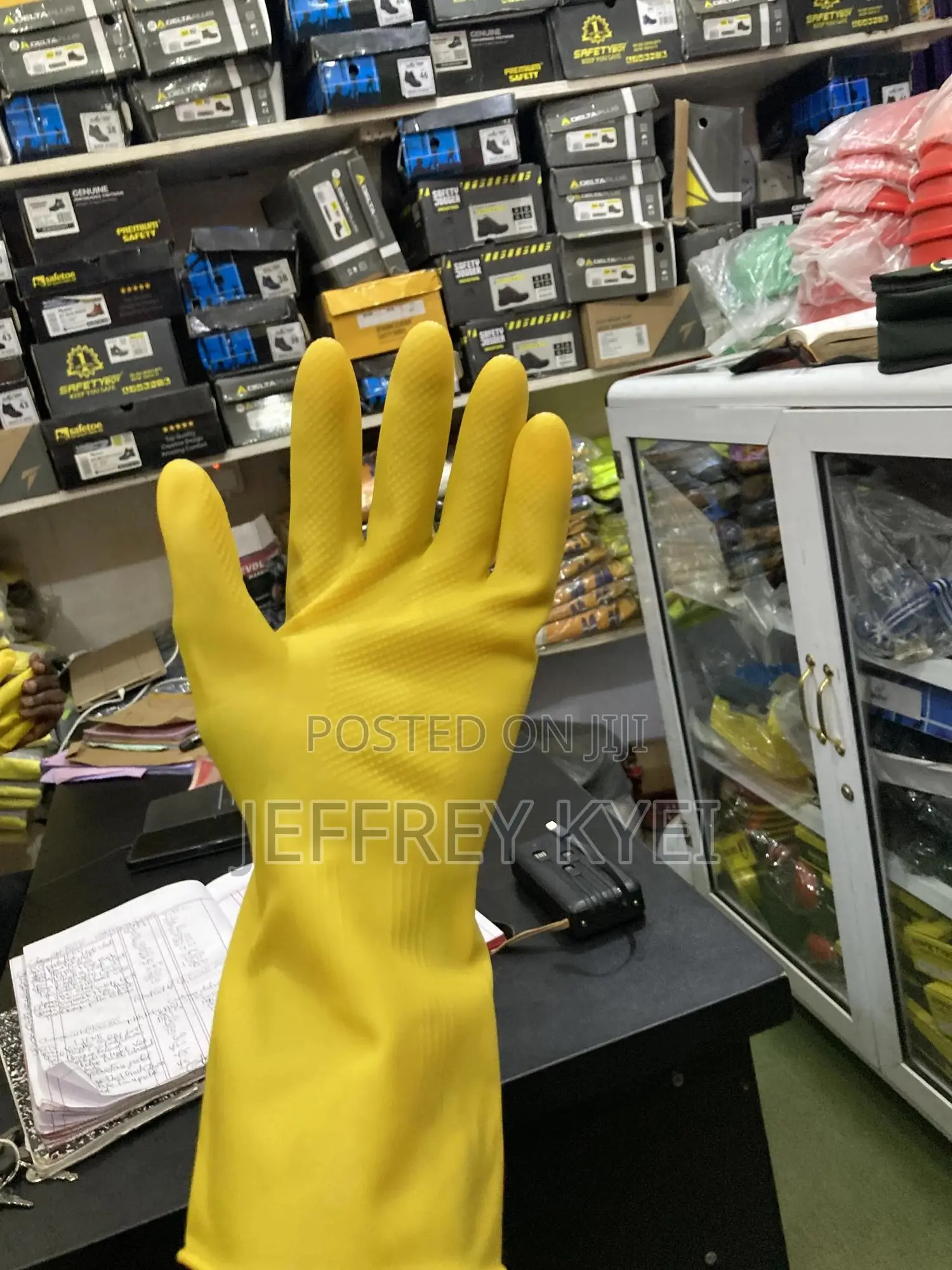 Yellow PVC Hand Gloves