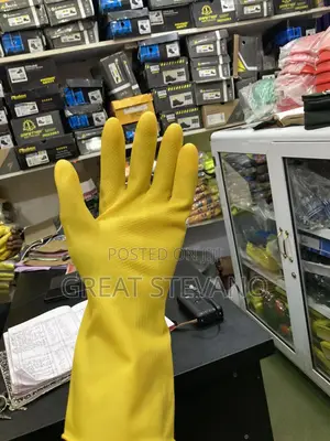 Yellow PVC Hand Gloves