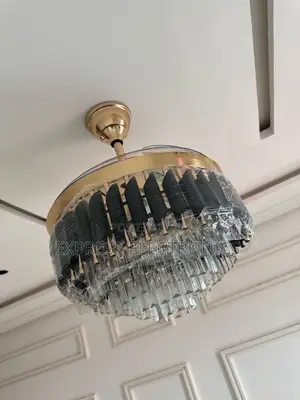 Best Buy for Less Chandelier Crystal Fan Light