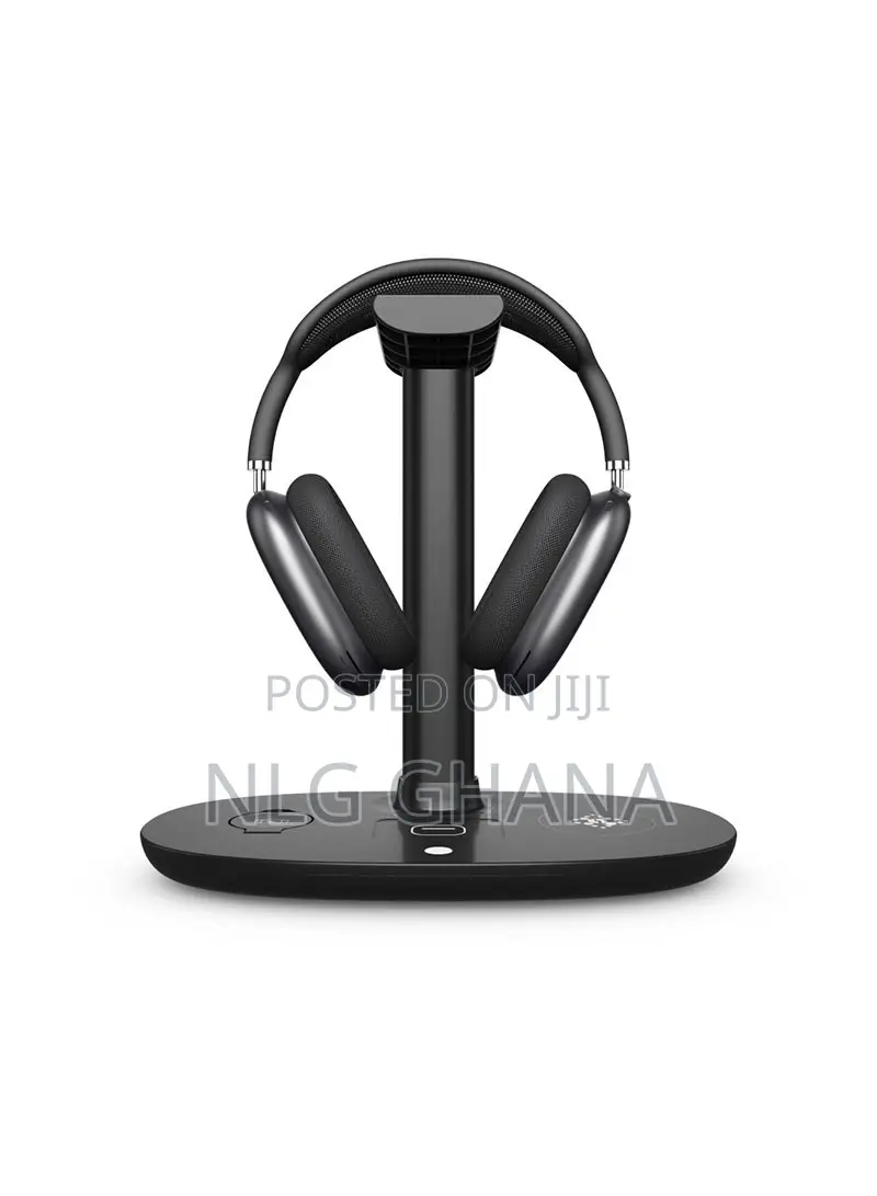 4-in-1 Wireless Charger Headset Hanger Qc 3.0 Charging Stati
