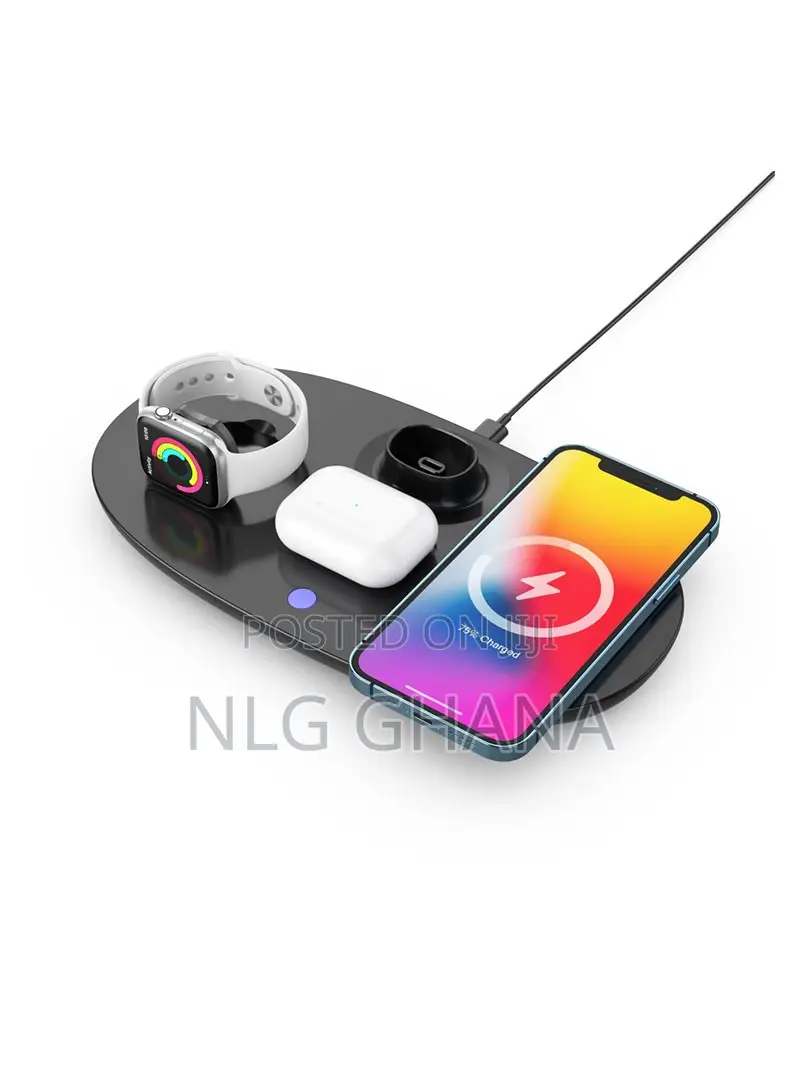 4-in-1 Wireless Charger Headset Hanger Qc 3.0 Charging Stati