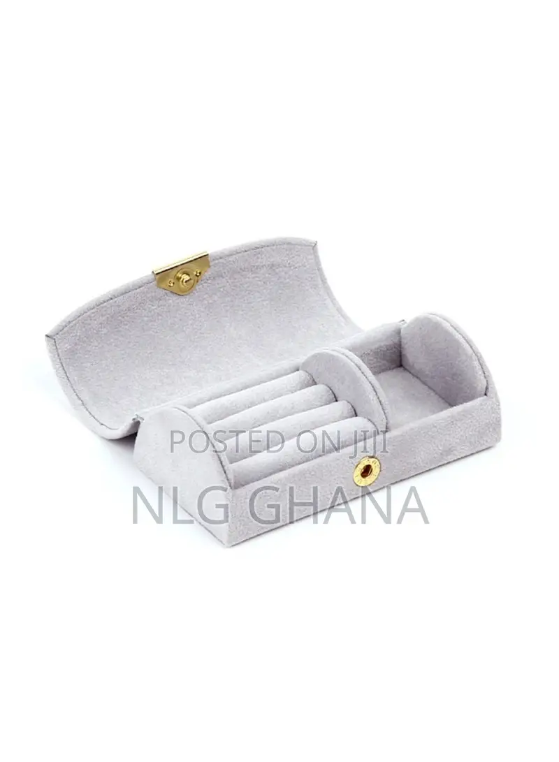 Portable Travel Arched Jewelry Storage Box Earring Bracelet
