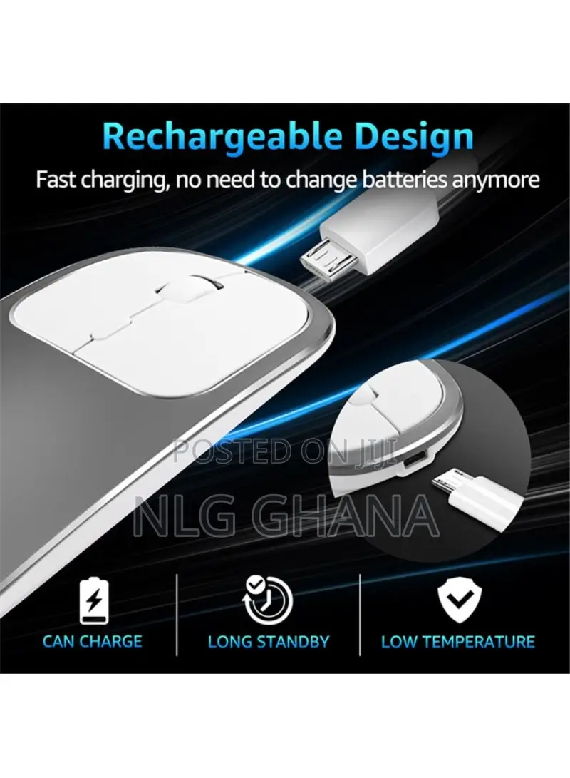 Aluminium Alloy Rechargeable 2.4g Wireless Optical Mouse