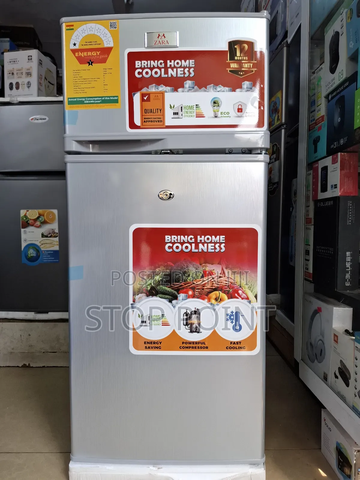 Zara 95 Litre Sleek Double Door Fridge