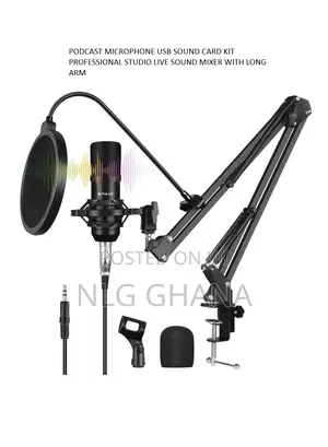 Podcast Microphone USB Sound Card KIT Professional S Tvx9677