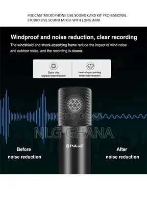 Podcast Microphone USB Sound Card KIT Professional S Tvx9677