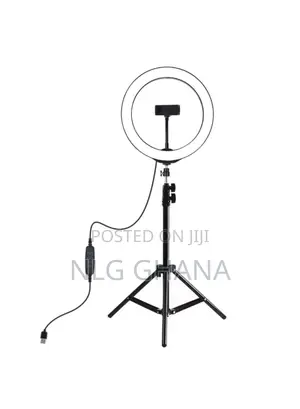 9.5-Inch Tripod Mount LED Ring Light Vlogging Video Tvx4476