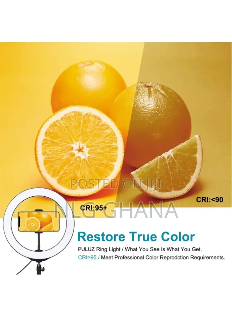 9.5-Inch Tripod Mount LED Ring Light Vlogging Video Tvx4476
