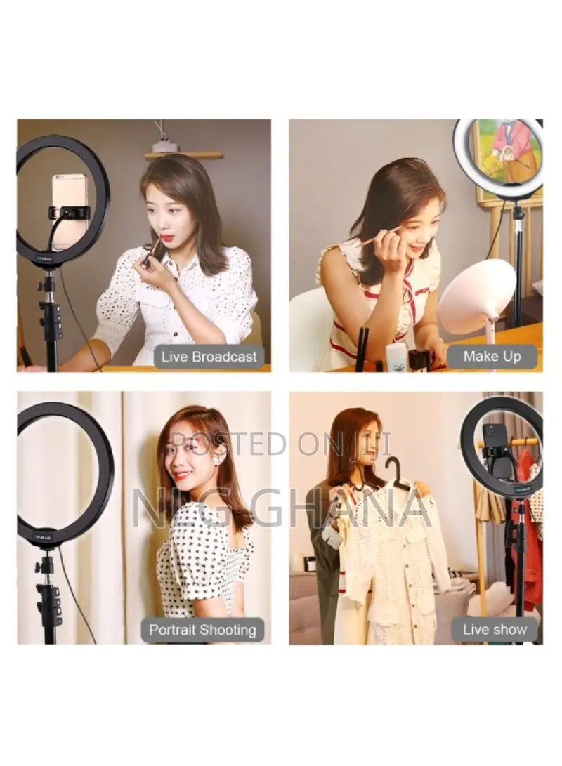 9.5-Inch Tripod Mount LED Ring Light Vlogging Video Tvx4476