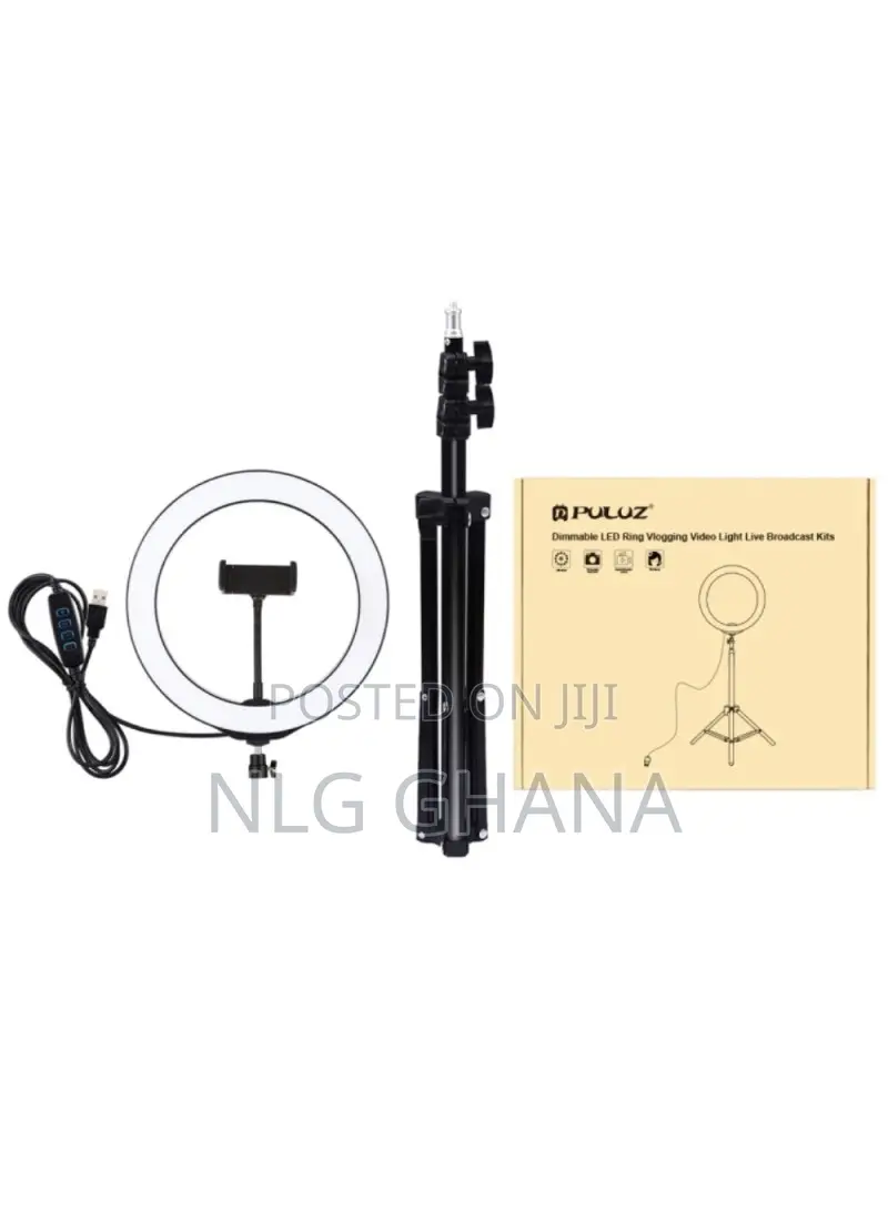9.5-Inch Tripod Mount LED Ring Light Vlogging Video Tvx4476