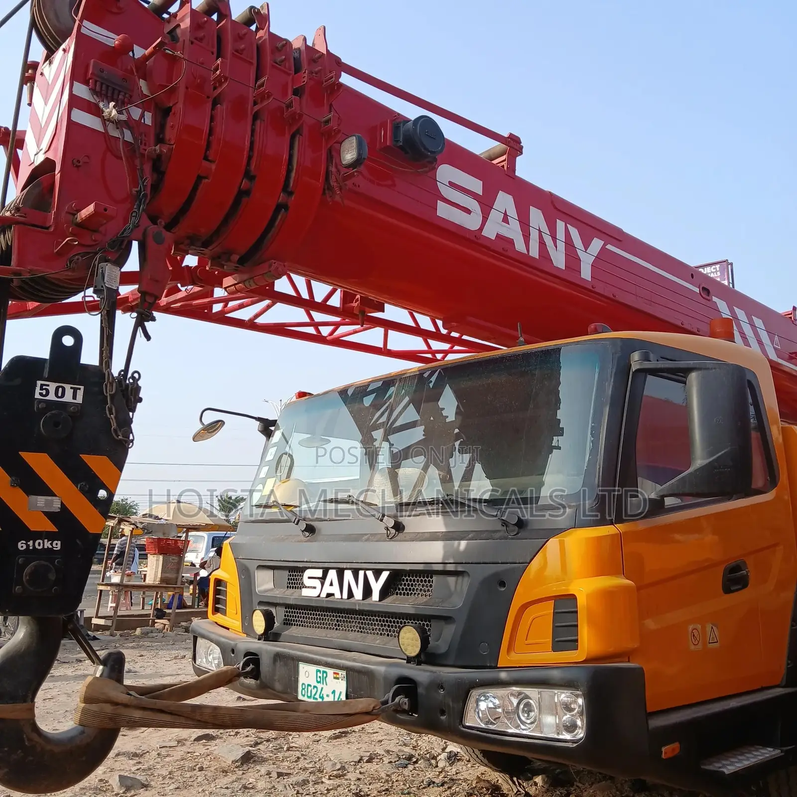 50, 55, 60, 80 and 120 Tons Crane for Hiring
