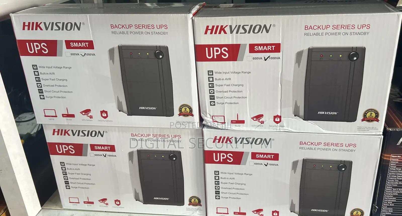 UPS Hikvison 1000va