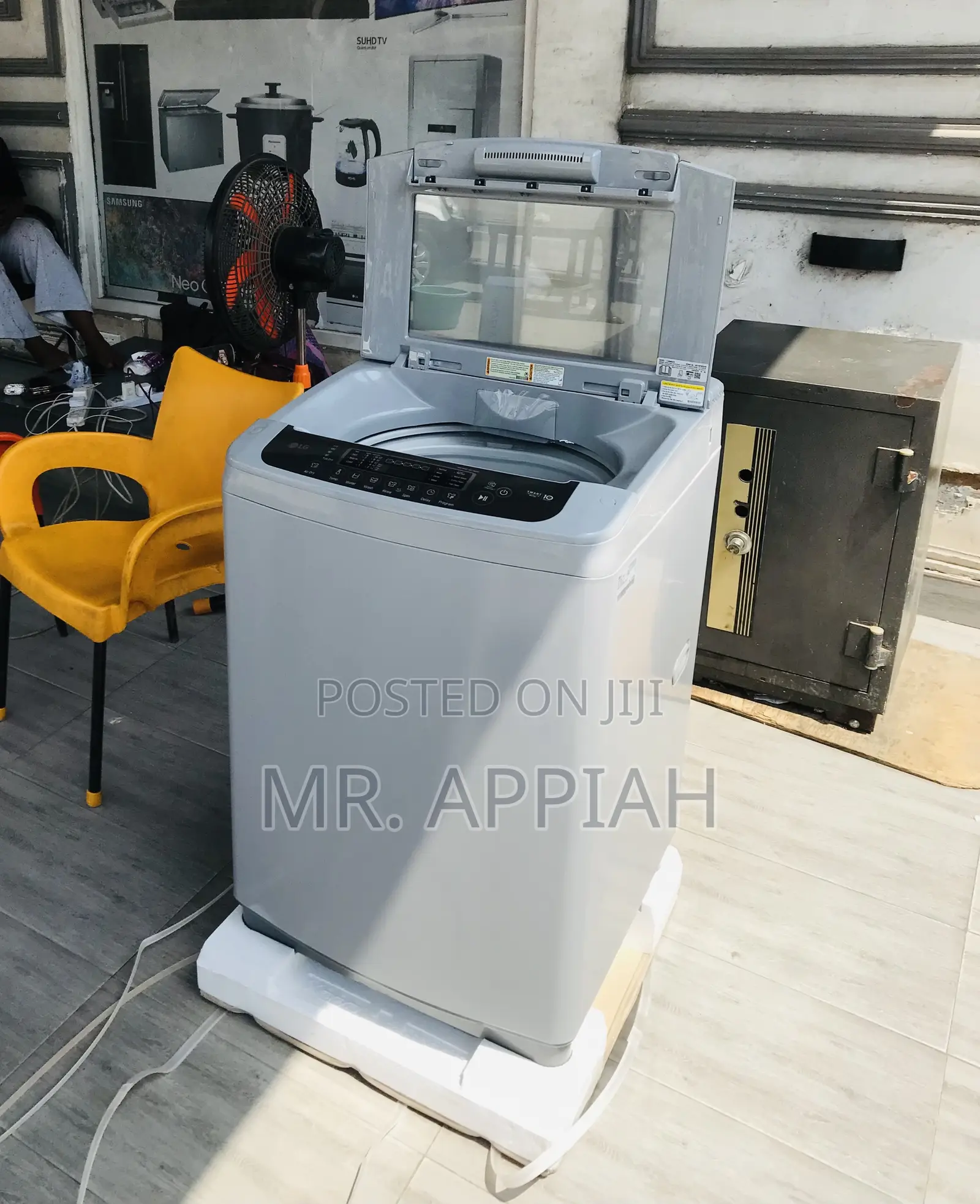 New LG 13kg Front Load Electric Washing Machine(Gray) 