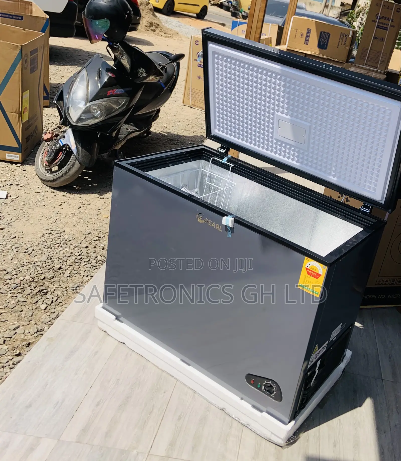 Order Singledoor Dark-Gray Pearl Affordable 250L Freezer