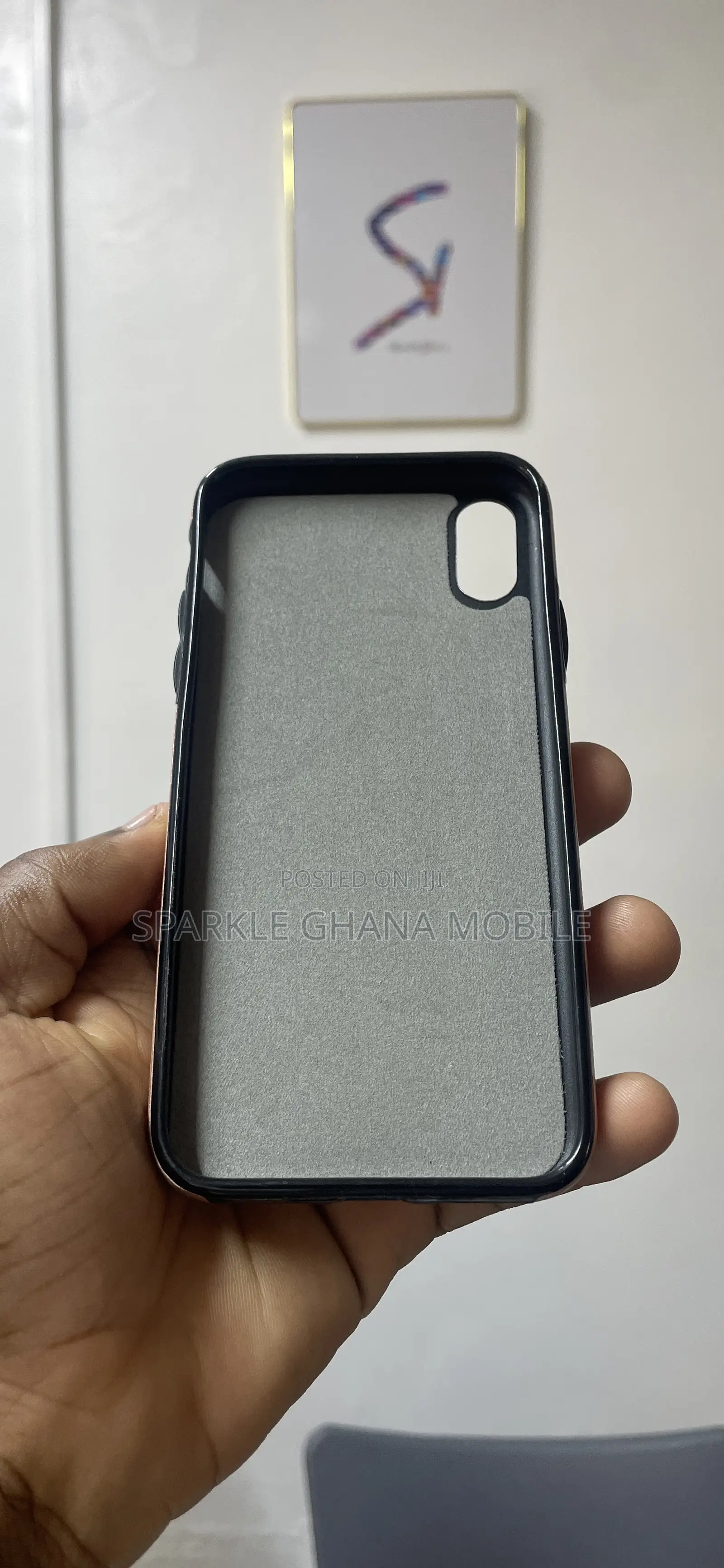 iPhone X (Wallet Case) Peach Back Case