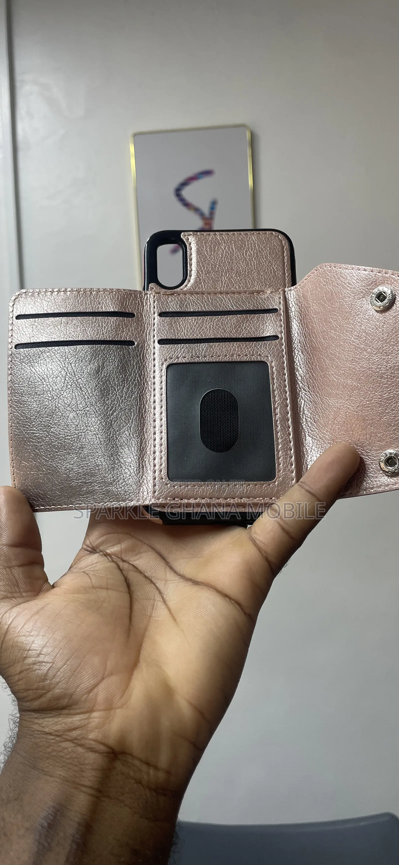 iPhone X (Wallet Case) Peach Back Case