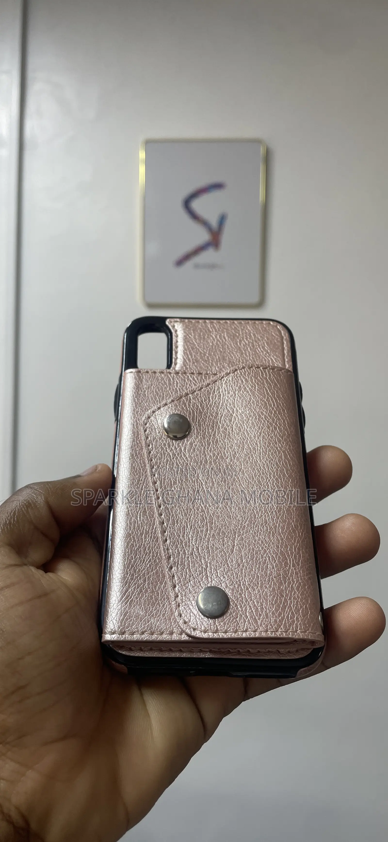 iPhone X (Wallet Case) Peach Back Case