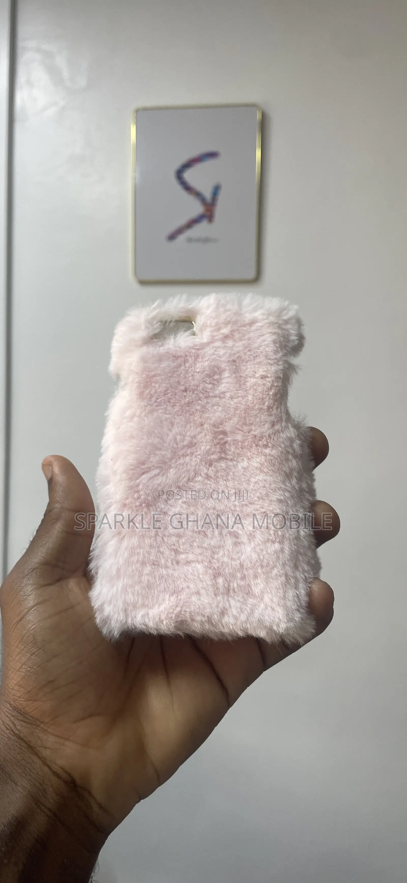 iPhone 6/6s (Furry Case) Pink Back Case