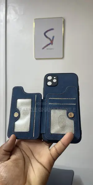 iPhone 11 (Calf Texture Magnetic Card Case) Back Case